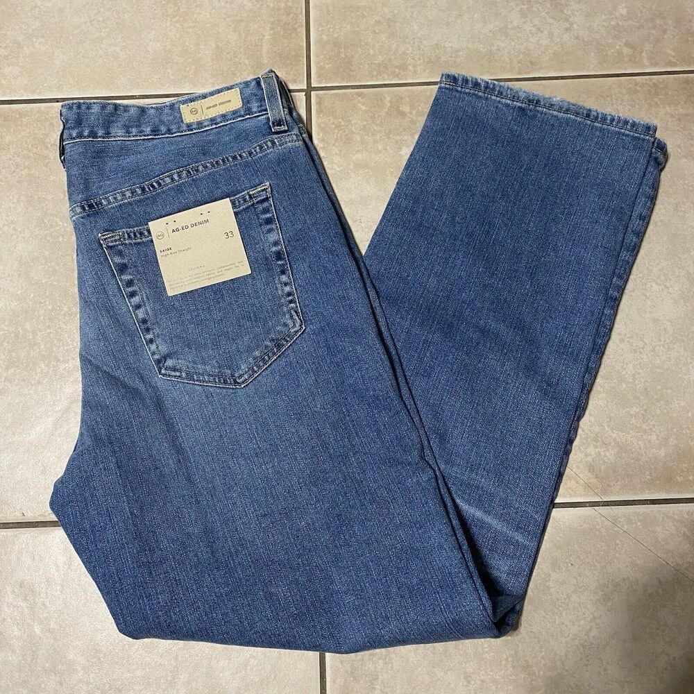 AG Adriano Goldschmied High Rise Blue Jeans